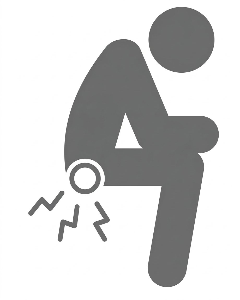 Persona con dolor anal